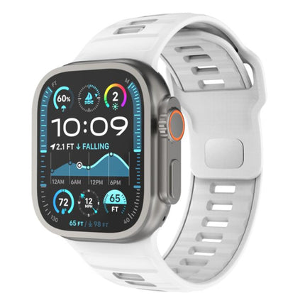 Checkered Reverse Buckle Silicone Watch Band