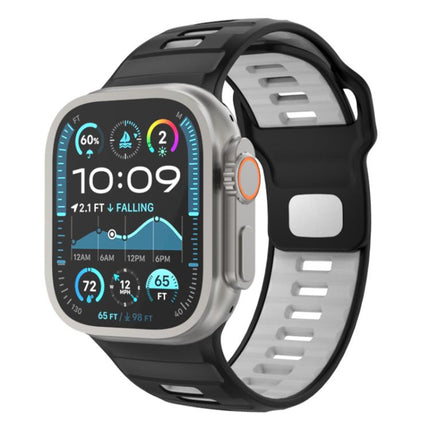 Checkered Reverse Buckle Silicone Watch Band