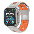 For Apple Watch 46mm / 49mm / 45mm / 44mm / Grey Orange