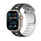 Dual-Color Mecha Armor Silicone Watch Band