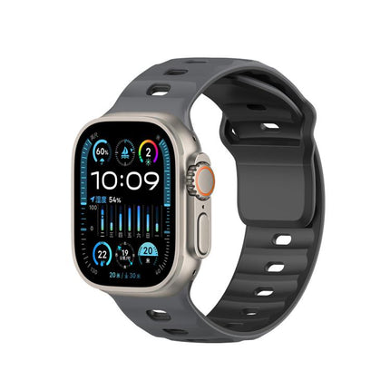 Dual-Color Mecha Armor Silicone Watch Band