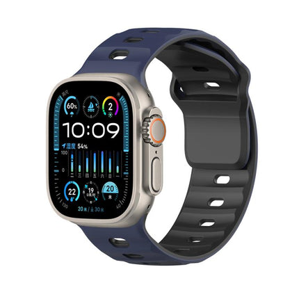 Dual-Color Mecha Armor Silicone Watch Band