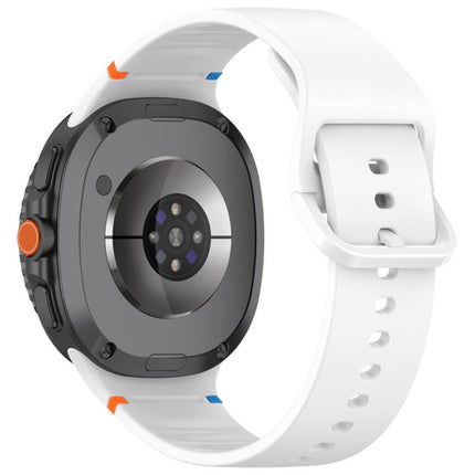 For Samsung Galaxy Watch8 Classic 46mm / Watch8 44mm / 40mm xDfind Stitched Solid Color Silicone Watch Band