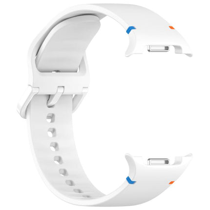 For Samsung Galaxy Watch8 Classic 46mm / Watch8 44mm / 40mm xDfind Stitched Solid Color Silicone Watch Band