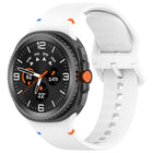 For Samsung Galaxy Watch8 Classic 46mm / Watch8 44mm / 40mm xDfind Stitched Solid Color Silicone Watch Band - DealBuddy