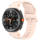 For Samsung Galaxy Watch8 Classic 46mm / Watch8 44mm / 40mm xDfind Stitched Solid Color Silicone Watch Band