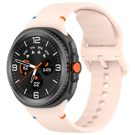 For Samsung Galaxy Watch8 Classic 46mm / Watch8 44mm / 40mm xDfind Stitched Solid Color Silicone Watch Band - DealBuddy
