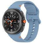 For Samsung Galaxy Watch8 Classic 46mm / Watch8 44mm / 40mm xDfind Stitched Solid Color Silicone Watch Band