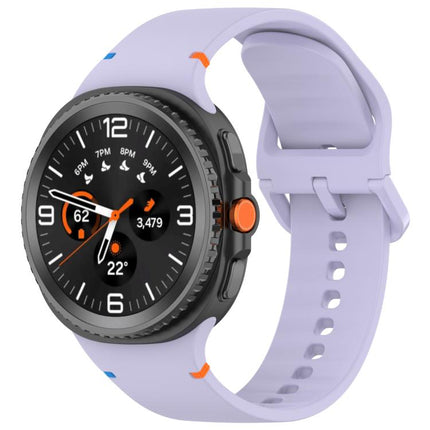 For Samsung Galaxy Watch8 Classic 46mm / Watch8 44mm / 40mm xDfind Stitched Solid Color Silicone Watch Band - DealBuddy