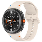 For Samsung Galaxy Watch8 Classic 46mm / Watch8 44mm / 40mm xDfind Stitched Solid Color Silicone Watch Band - DealBuddy