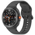 For Samsung Galaxy Watch8 Classic 46mm / Watch8 44mm / 40mm xDfind Stitched Solid Color Silicone Watch Band