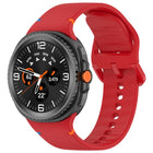 For Samsung Galaxy Watch8 Classic 46mm / Watch8 44mm / 40mm xDfind Stitched Solid Color Silicone Watch Band - DealBuddy