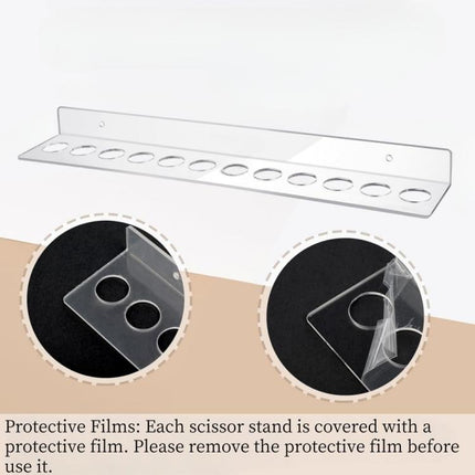 YX162 Acrylic Scissors Wall Mount Bracket