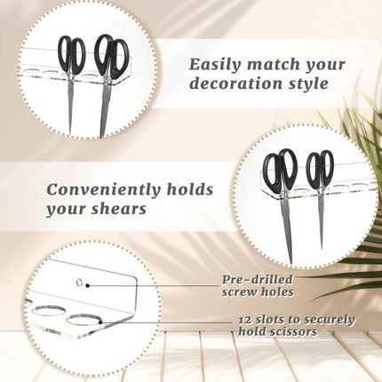 YX162 Acrylic Scissors Wall Mount Bracket