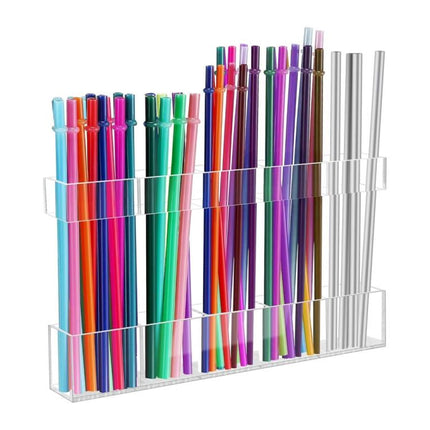 YX166 Acrylic Straw Wall Mount Bracket, with Double Sided Adhesion Stickers