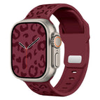 For Apple Watch 46mm / 49mm / 45mm / 44mm / Wine Red