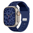 Buckle Concave Leopard Silicone Watch Band, For Apple Watch 46mm / 49mm / 45mm / 44mm, For Apple Watch 42mm / 41mm / 40mm / 38mm - DealBuddy