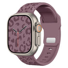 Buckle Concave Leopard Silicone Watch Band
