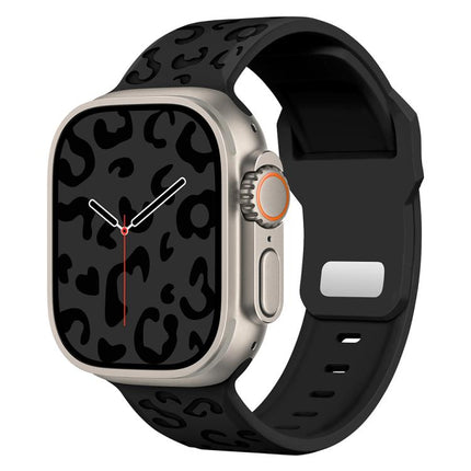 Buckle Concave Leopard Silicone Watch Band