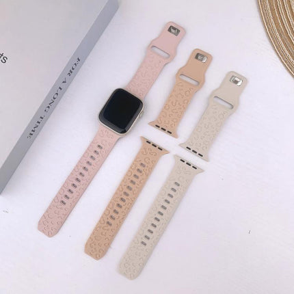 Buckle Concave Leopard Silicone Watch Band