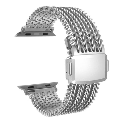 Mesh Magnetic Stainless Steel Watch Band, For Apple Watch 46mm / 49mm / 45mm / 44mm, For Apple Watch 42mm / 41mm / 40mm / 38mm - DealBuddy