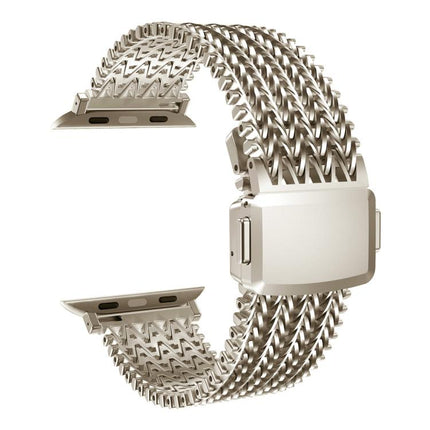 Mesh Magnetic Stainless Steel Watch Band, For Apple Watch 46mm / 49mm / 45mm / 44mm, For Apple Watch 42mm / 41mm / 40mm / 38mm - DealBuddy