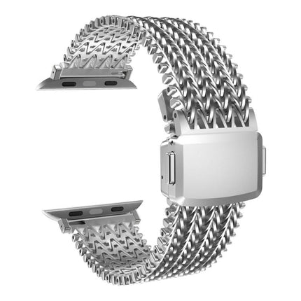 Mesh Magnetic Stainless Steel Watch Band, For Apple Watch 46mm / 49mm / 45mm / 44mm, For Apple Watch 42mm / 41mm / 40mm / 38mm - DealBuddy