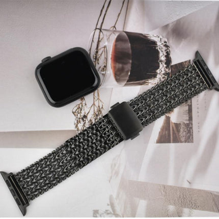 Mesh Magnetic Stainless Steel Watch Band, For Apple Watch 46mm / 49mm / 45mm / 44mm, For Apple Watch 42mm / 41mm / 40mm / 38mm - DealBuddy