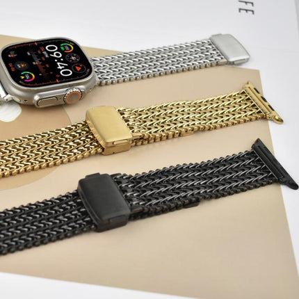 Mesh Magnetic Stainless Steel Watch Band, For Apple Watch 46mm / 49mm / 45mm / 44mm, For Apple Watch 42mm / 41mm / 40mm / 38mm - DealBuddy