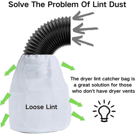 3pcs/Pack Dryer Vent Lint Trap Dryer Vent Duct Lint Bag