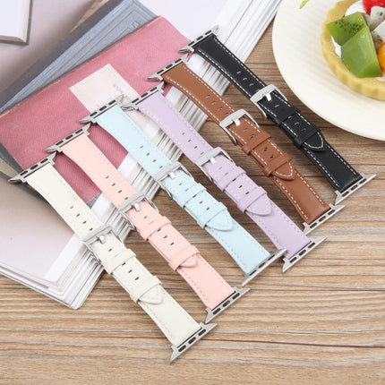 Silk Microfiber Leather Watch Band, For Apple Watch 46mm / 49mm / 45mm / 44mm, For Apple Watch 42mm / 41mm / 40mm / 38mm - DealBuddy