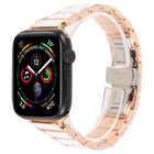Three Beads Ceramics 18mm Steel Watch Band, For Apple Watch 46mm / 49mm / 45mm / 44mm, For Apple Watch 42mm / 41mm / 40mm / 38mm - DealBuddy