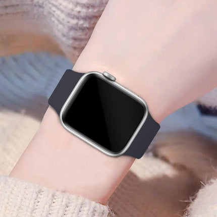 Butterfly Buckle Silicone Watch Band with Film Integrated PC Cover