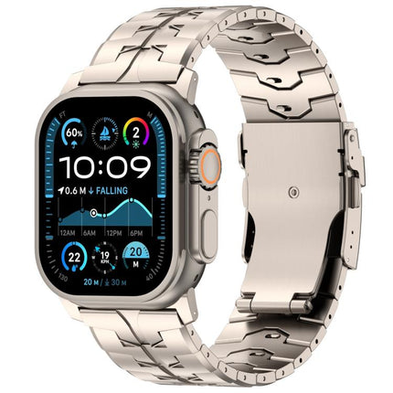 26mm Quick Release Flat Buckle Titanium Alloy Watch Band, For Apple Watch 46mm / 49mm / 45mm / 44mm - DealBuddy