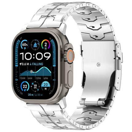 26mm Quick Release Flat Buckle Titanium Alloy Watch Band, For Apple Watch 46mm / 49mm / 45mm / 44mm - DealBuddy