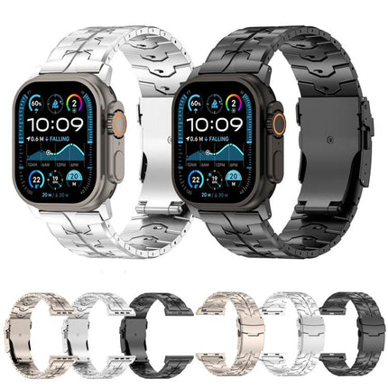 26mm Quick Release Flat Buckle Titanium Alloy Watch Band, For Apple Watch 46mm / 49mm / 45mm / 44mm - DealBuddy