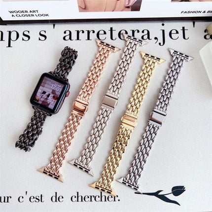 Water Drop Zinc Alloy Watch Band, For Apple Watch 46mm / 49mm / 45mm / 44mm, For Apple Watch 42mm / 41mm / 40mm / 38mm - DealBuddy