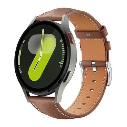xDfind Flat Head Black Shark Fine Grain Leather Watch Band, For Samsung Galaxy Watch Ultra / Ultra 2025, For Samsung Galaxy Watch8 / Watch8 Classic, For Samsung Galaxy Watch7 / FE / 6 / 5 / 4 - DealBuddy