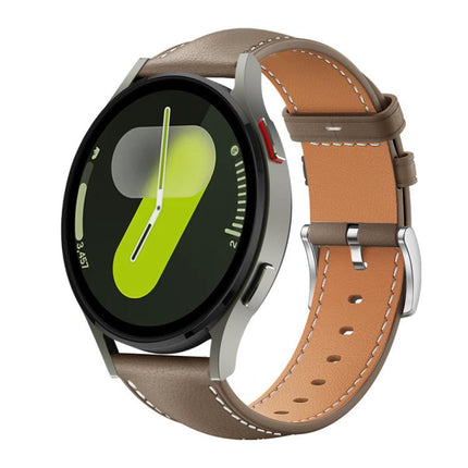 xDfind Flat Head Black Shark Fine Grain Leather Watch Band, For Samsung Galaxy Watch Ultra / Ultra 2025, For Samsung Galaxy Watch8 / Watch8 Classic, For Samsung Galaxy Watch7 / FE / 6 / 5 / 4 - DealBuddy