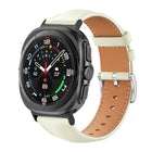 xDfind Flat Head Black Shark Fine Grain Leather Watch Band, For Samsung Galaxy Watch Ultra / Ultra 2025, For Samsung Galaxy Watch8 / Watch8 Classic, For Samsung Galaxy Watch7 / FE / 6 / 5 / 4 - DealBuddy