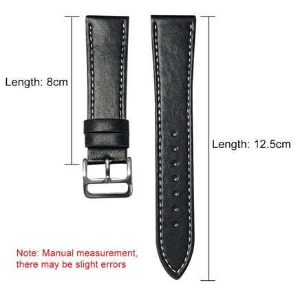 xDfind Flat Head Black Shark Fine Grain Leather Watch Band, For Samsung Galaxy Watch Ultra / Ultra 2025, For Samsung Galaxy Watch8 / Watch8 Classic, For Samsung Galaxy Watch7 / FE / 6 / 5 / 4 - DealBuddy