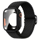 Ladder Buckle Loop Nylon Watch Band with Change to Ultra 49mm Film PC Cover, For Apple Watch Series 44mm, For Apple Watch Series 40mm, For Apple Watch Series 10 / 11 46mm, For Apple Watch Series 10 / 11 42mm, For Apple Watch Series 45mm                ... - DealBuddy