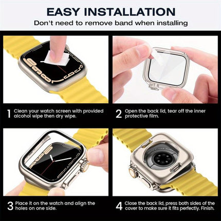 Ladder Buckle Loop Nylon Watch Band with Change to Ultra 49mm Film PC Cover