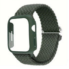 Ladder Buckle Loop Nylon Watch Band with Film Frosted PC Cover