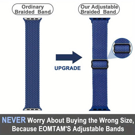 Ladder Buckle Loop Nylon Watch Band with Film Frosted PC Cover