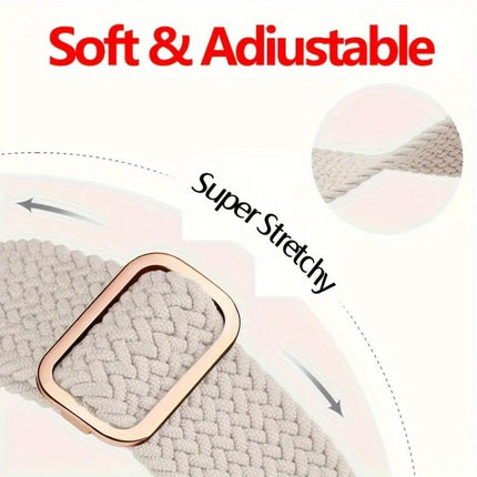 Ladder Buckle Loop Nylon Watch Band with Film Frosted PC Cover