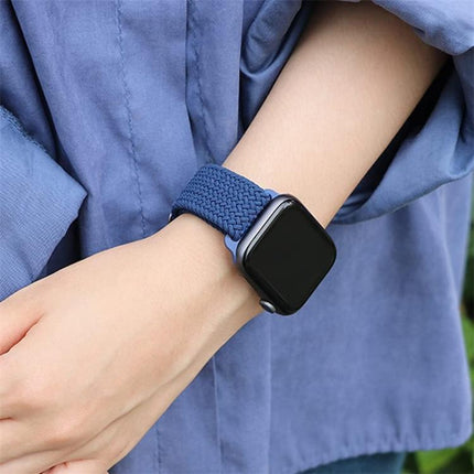 Ladder Buckle Loop Nylon Watch Band with Film Frosted PC Cover