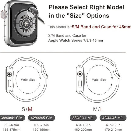 Pin Buckle Silicone Watch Band with Film Integrated PC Case