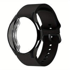 Silicone Watch Band with TPU Case, For Samsung Galaxy Watch 7 44mm, For Samsung Galaxy Watch 7 40mm, For Samsung Galaxy Watch 4 Classic 46mm, For Samsung Galaxy Watch 4 Classic 42mm - DealBuddy