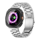 Three Beads Flat Buckle Titanium Alloy Watch Band, For Samsung Galaxy Watch Ultra / Ultra 2025, For Samsung Galaxy Watch8 / Watch8 Classic - DealBuddy